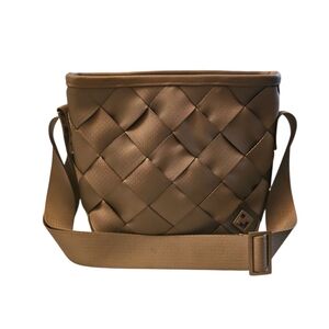 Woven Gray Crossbody Bag